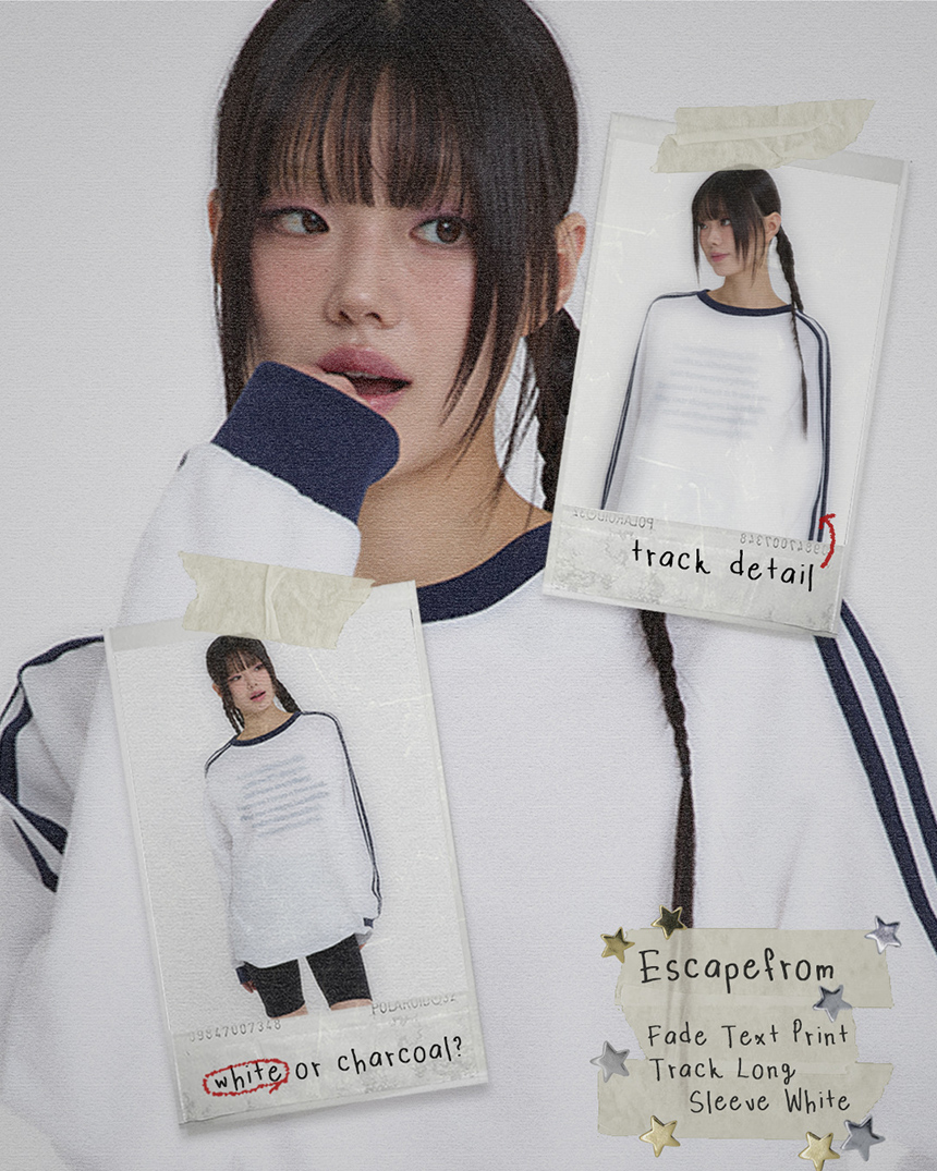 Tシャツ・カットソー ESCAPEFROM ESCF LOGO COLLAGE PRINT TRACK T-shirt MUSINSA公式 | ESCAPEFROM ESCF Logo Collage Print Slim Fit